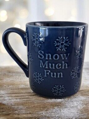 Threshold Navy Ceramic Snowflake Mug